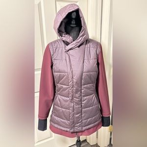 Calia by Carrie Underwood Hooded Hybrid Puffer Jacket size Medium